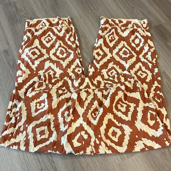 Anthropologie Haute Hippie, SOFT Cotton Pants Wide Leg,Shell Tie,Boho Size Large - Picture 8 of 11
